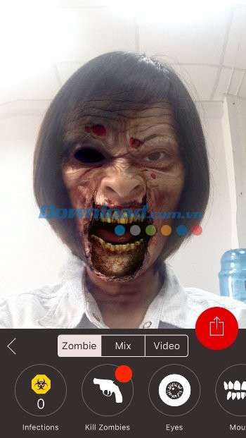 Chế ảnh zombie kinh dị