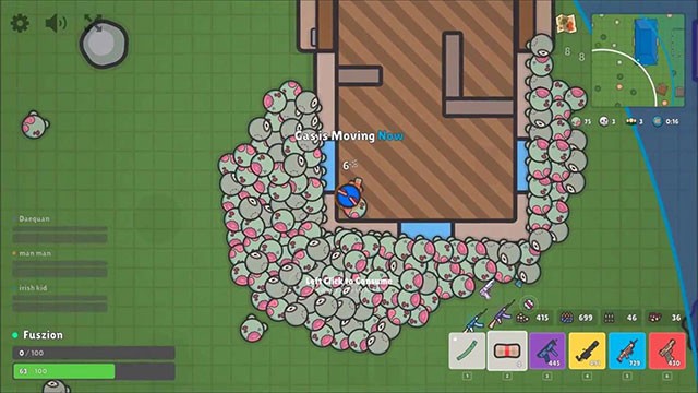 Điều khiển nhân vật trong vùng an toàn