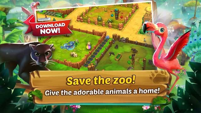 Giúp dì Josephine quản lý vườn thú trong game Zoo 2: Animal Park