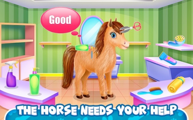 Chải chuốt, tắm rửa để giúp chú ngựa có diện mạo mới thật bảnh bao