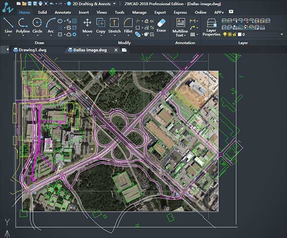 Hình ảnh trong ZWCAD