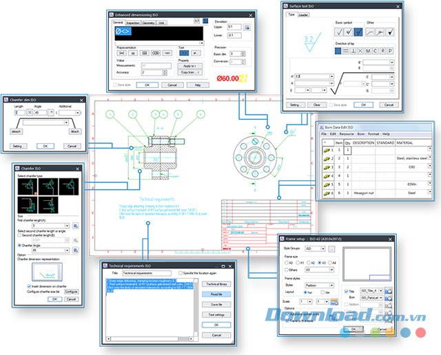 Phần mềm vẽ cơ khí 2D