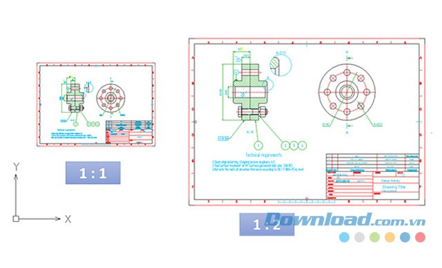 Bản vẽ cơ khí chính xác từng chi tiết