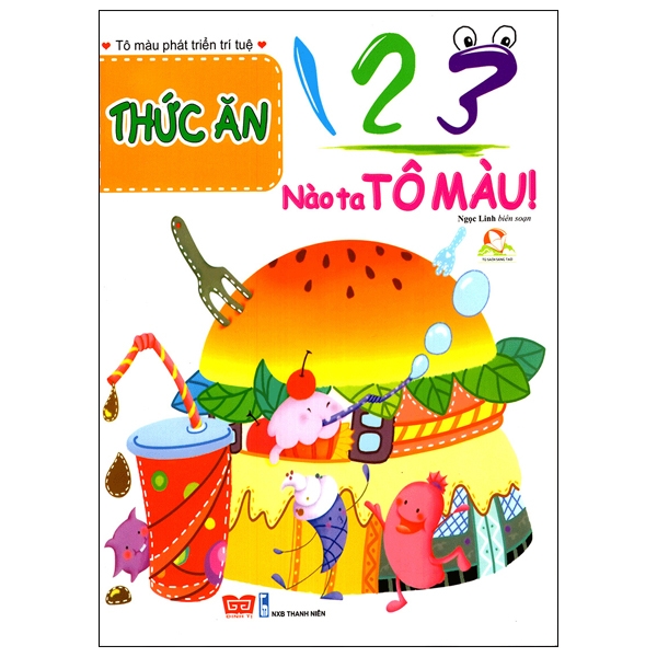 123 nào ta tô màu! thức ăn