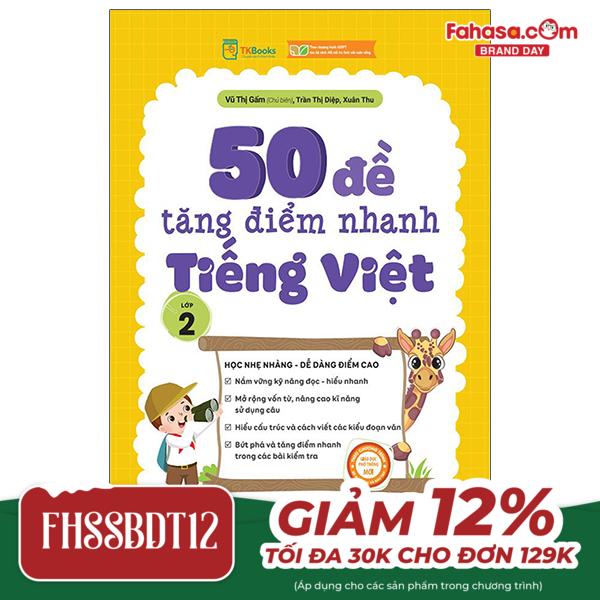 50 đề tăng điểm nhanh tiếng việt lớp 2