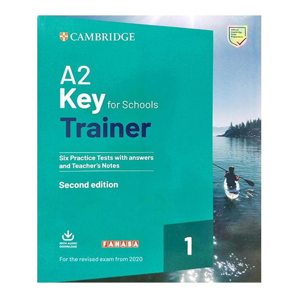 a2 key for schools trainer 1 for the revised 2020 exam six practice test with answers and teacher's notes with downloadable audio