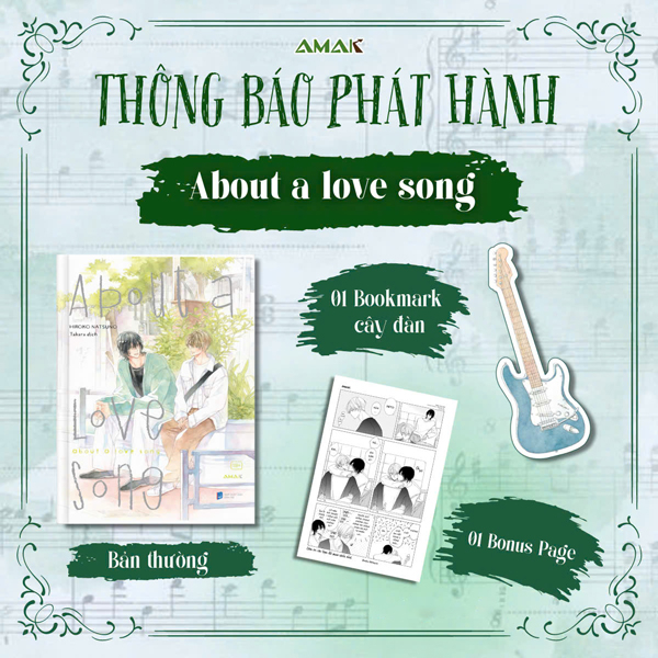 about a love song - tặng kèm bookmark cây đàn + bonus page