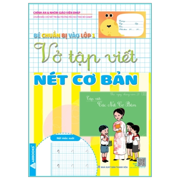 bé chuẩn bị vào lớp 1 - vở tập viết nét cơ bản