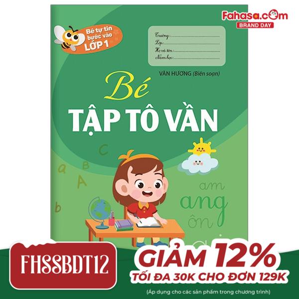 bé tự tin vào lớp 1 - bé tập tô vần