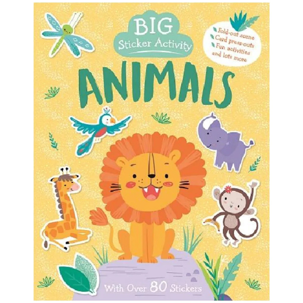 big sticker activity - animals