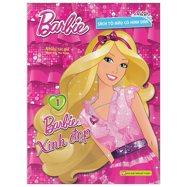 bộ barbie xinh đẹp 1 (tô màu có hình dán)