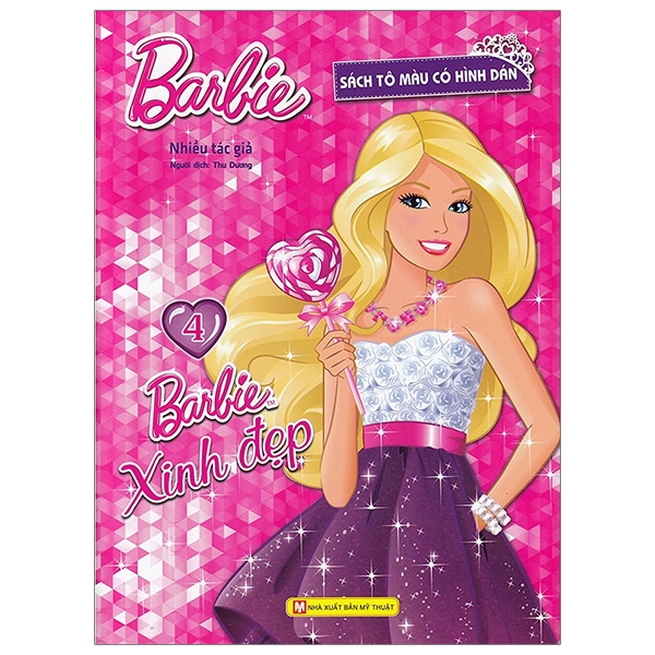 bộ barbie xinh đẹp 4 (tô màu có hình dán)