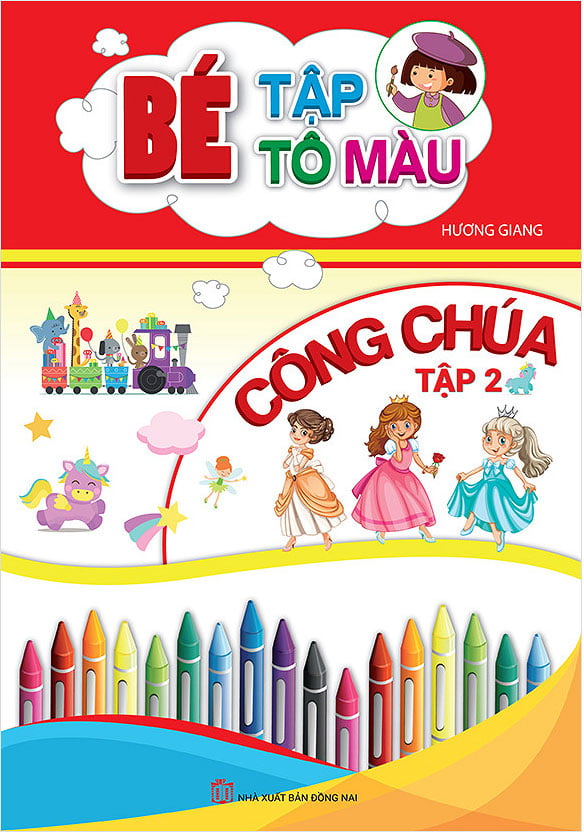 bộ bé tập tô màu công chúa - tập 2