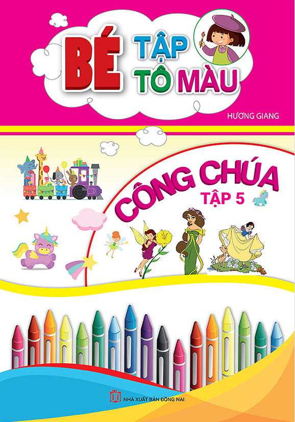 bộ bé tập tô màu công chúa - tập 5