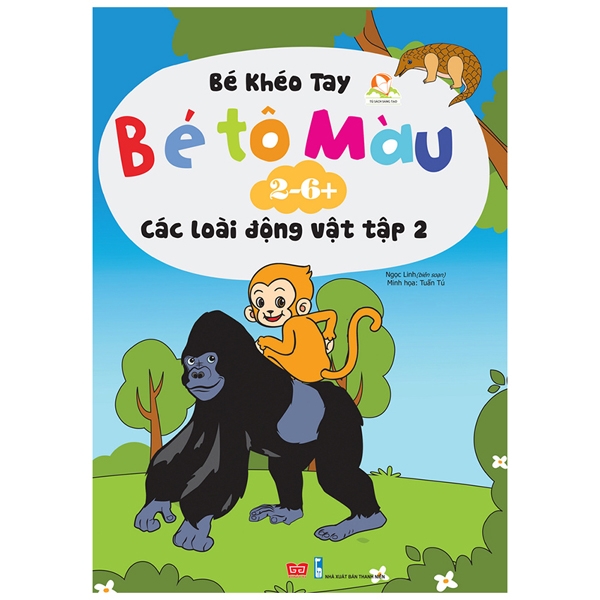 bộ bé tô màu (2-6+) - các loài động vật - tập 2 (tái bản 2017)