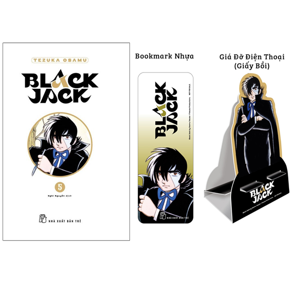 bộ black jack - tập 5 - bìa cứng - tặng kèm bookmark nhựa + giá đỡ điện thoại (giấy bồi)