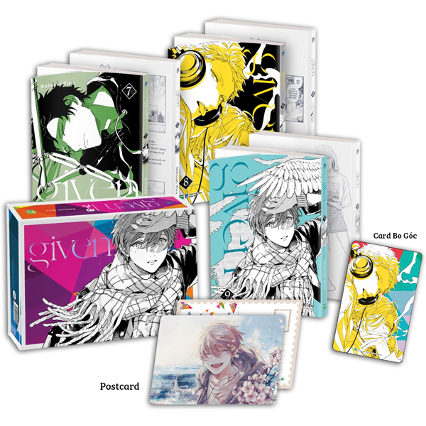 Bo
						
										
										Bo Manga - Given: Tap 7 - 9 (Bo 3 Tap) - Ban Suu Tam - Tang Kem Boxset Nam Cham + Card Bo Goc + Postcard
