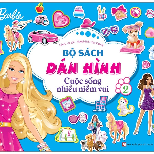 bộ bộ sách dán hình barbie - cuộc sống nhiều niềm vui (tập 2)