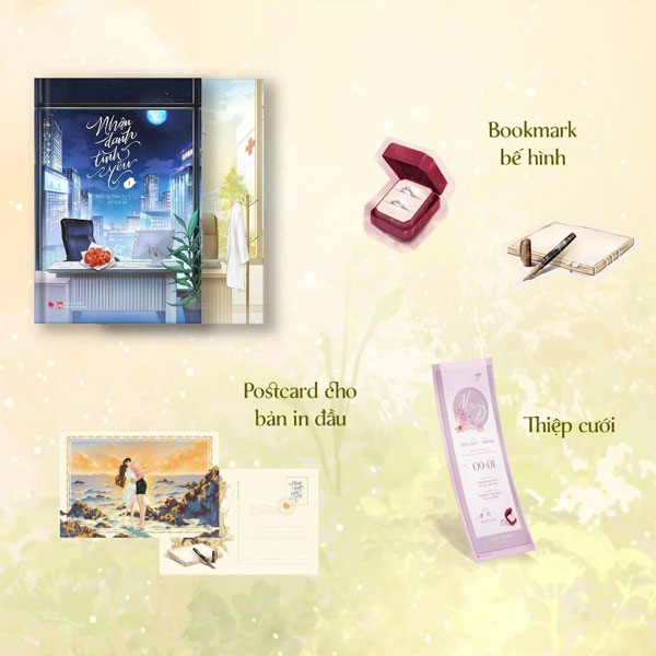 Bộ Bộ Sách Nhân Danh Tình Yêu - Tập 1 + Tập 2 (Bộ 2 Tập) - Tặng Kèm Bookmark Bút Máy Bế Hình + Bookmark Hộp Nhẫn Bế Hình + Thiệp Cưới