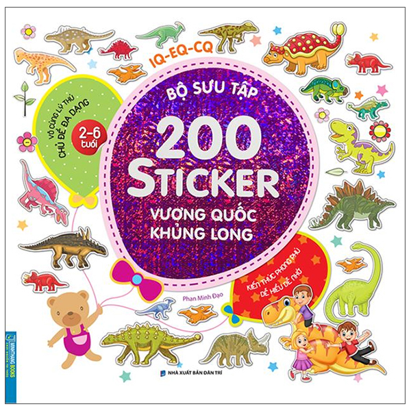 Bộ Bộ Sưu Tập 200 Sticker - Vương Quốc Khủng Long (Tái Bản 2022)