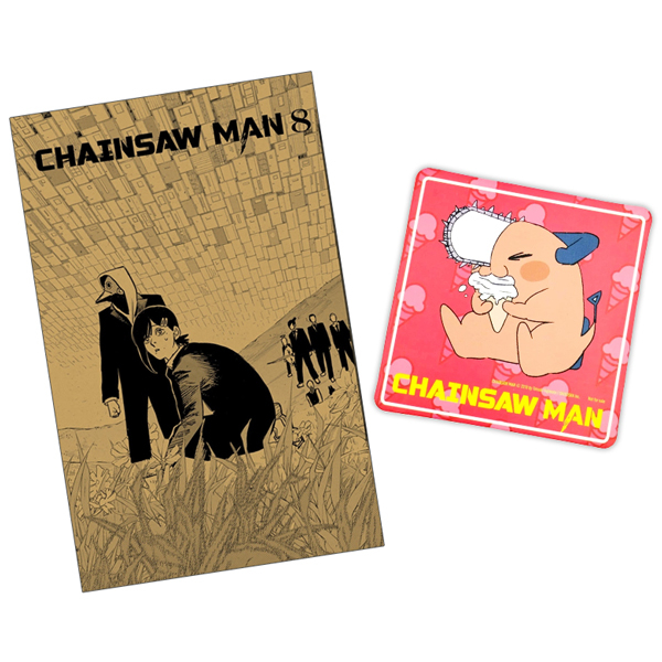 bộ chainsaw man - tập 8 - tặng kèm lót ly