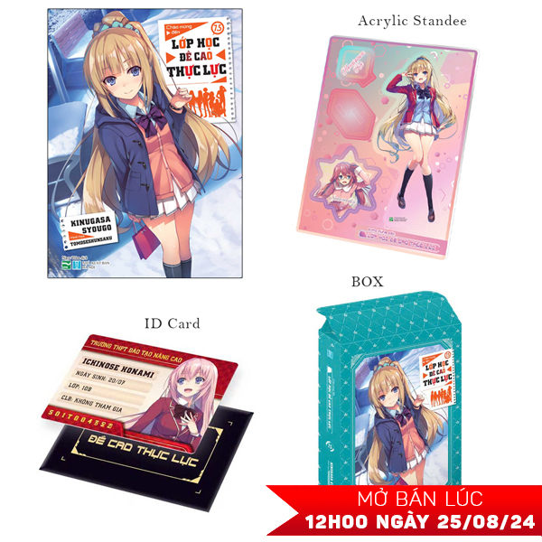 Bo
						
										
										Chao Mung Den Lop Hoc De Cao Thuc Luc - Tap 7.5 - Ban Gioi Han - Tang Kem Acrylic Standee + ID Card Nhua + Box