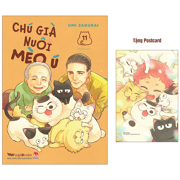 bộ chú già nuôi mèo ú - tập 11 - tặng kèm postcard