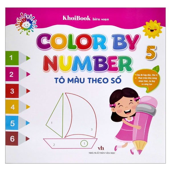 bộ color by number - tô màu theo số -tập 5