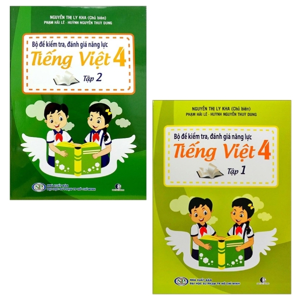 bộ combo bộ đề kiểm tra, đánh giá năng lực tiếng việt 4: tập 1 và 2 (bộ 2 tập)