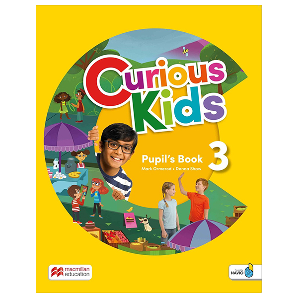 bộ curious kids level 3 pupil's book with digital pupil's book and navio app