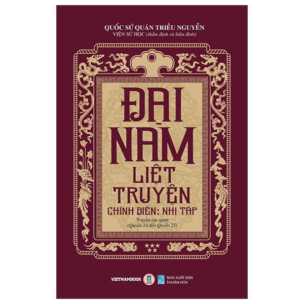 Bộ
						
										
										Đại Nam Liệt Truyện - Tập 5 - Chính Biên - Nhị Tập - Truyện Các Quan