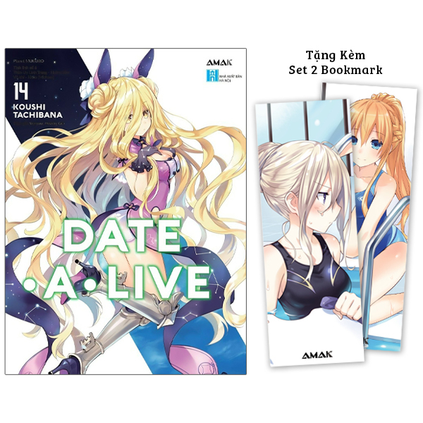 bộ date a live - tập 14 - mukuro planet - tặng kèm 2 bookmark