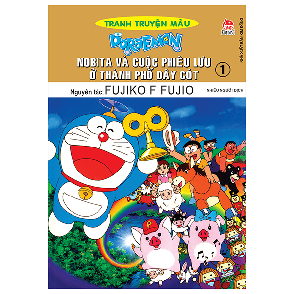 bộ doraemon - tranh truyện màu - nobita và cuộc phiêu lưu ở thành phố dây cót - tập 1 (tái bản 2023)