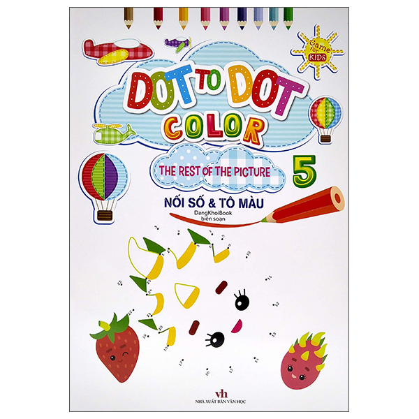 bộ dot to dot color - the rest of the picture - nối số và tô màu 5