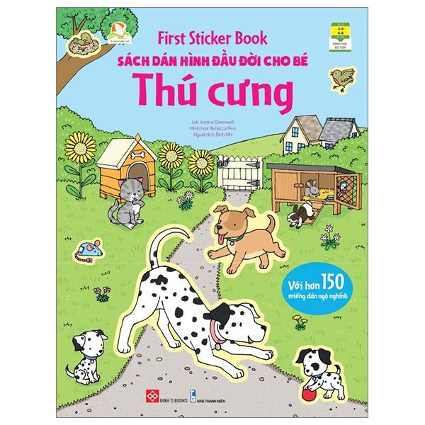 Bộ First Sticker Book - Sách Dán Hình Đầu Đời Cho Bé - Thú Cưng