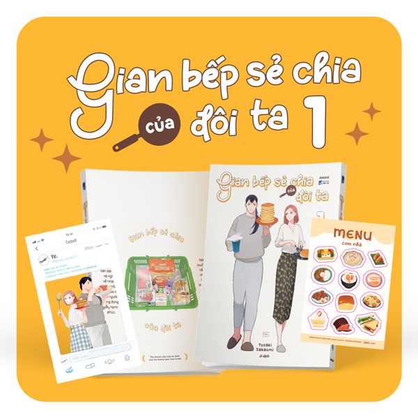 Bộ Gian Bếp Sẻ Chia Của Đôi Ta - Tập 1 - Tặng Kèm Clearcard + Sticker