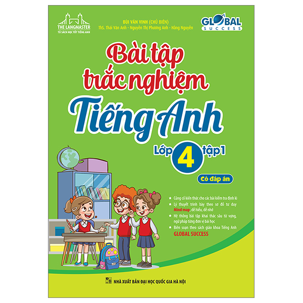 bộ global success - bài tập trắc nghiệm tiếng anh lớp 4 - tập 1 - có đáp án