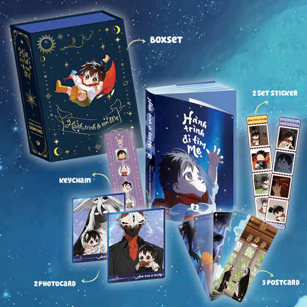 Bộ
						
										
										Hành Trình Đi Tìm Mẹ - Tập 2 - Bản Sưu Tầm - Tặng Kèm 1 Box + 2 Set Sticker + 1 Set 5 Postcard + 1 Set 2 Photocard + 1 Acrylic Keychain