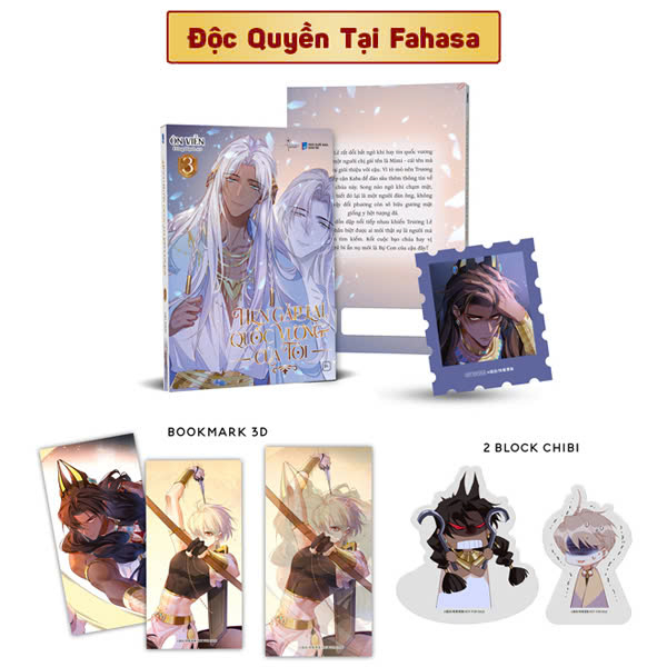 Bo
						
										
										Hen Gap Lai, Quoc Vuong Cua Toi - Tap 3 - Ban Dac Biet - Tang Kem 1 Sticker Tem + 1 Bookmark 3D + 2 Block Acrylic Chibi - Doc Quyen Fahasa