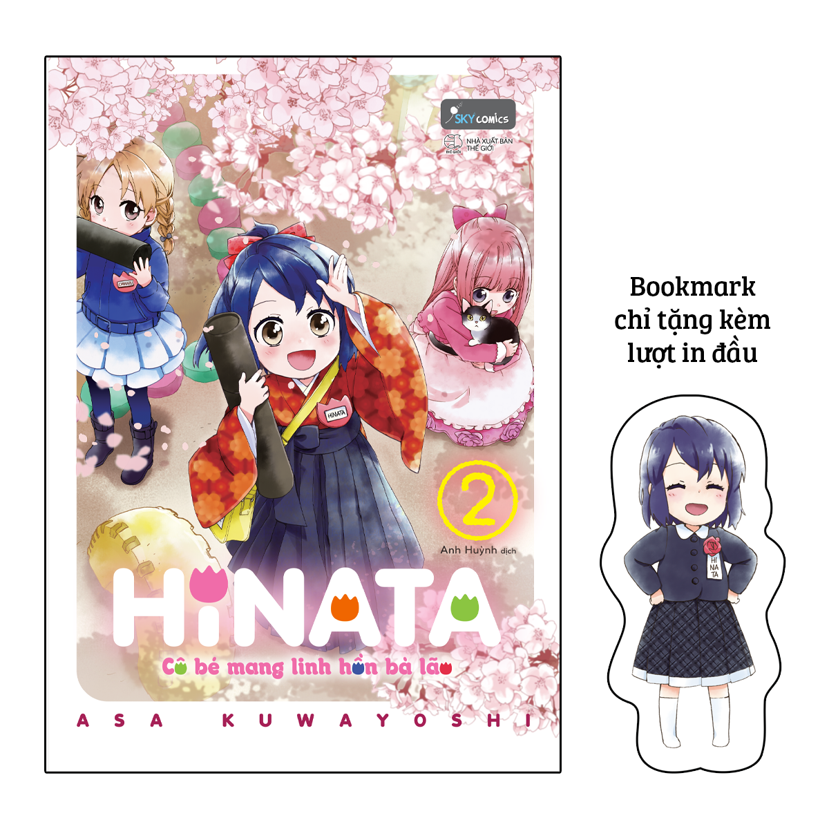 bộ hinata cô bé mang linh hồn bà lão - tập 2 - tặng kèm bookmark bế hình nhân vật