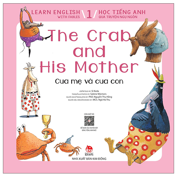 bộ learn english with fables 1 - học tiếng anh qua truyện ngụ ngôn - tập 1 - the crab and his mother - cua mẹ và cua con