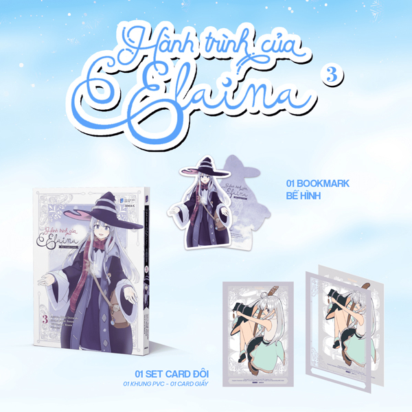 Bộ [Manga] Hành Trình Của Elaina - Tập 3 - Tặng Kèm Bookmark Bế Hình + Set Card Đôi