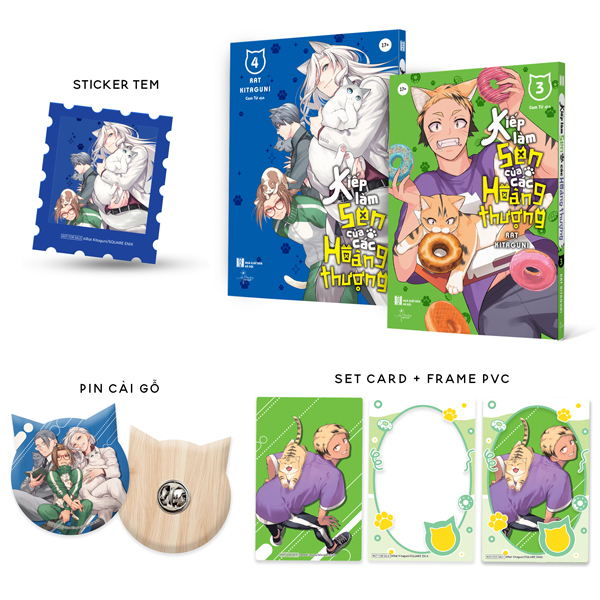 Bo Manga - Kiep Lam Sen Cua Cac Hoang Thuong - Tap 3 + Tap 4 (Bo 2 Cuon) - Ban Dac Biet - Tang Kem Sticker Tem + Set Card + Frame PVC + Pin Go