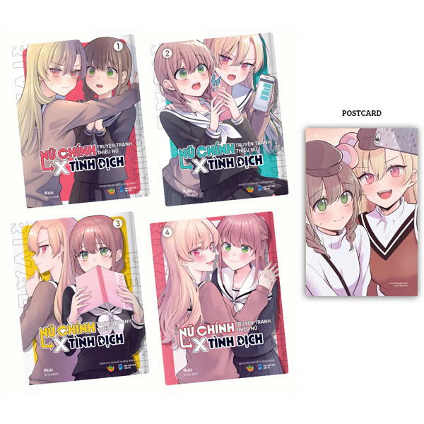 Bo Manga - Nu Chinh Truyen Tranh Thieu Nu X Tinh Dich: Tap 1 - 4 (Bo 4 Tap) (Tai Ban 2025) - Tang Kem Postcard Boi Cung