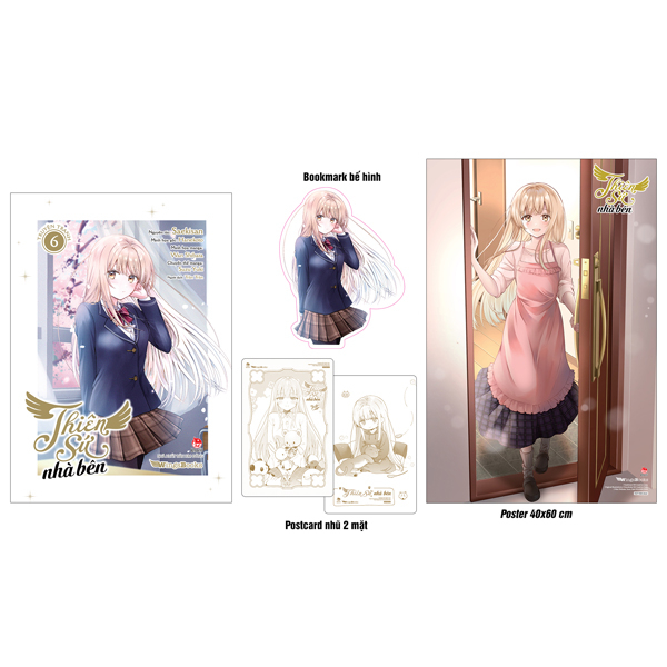 Bộ [Manga] Thiên Sứ Nhà Bên - Tập 6 - Tặng Kèm Bookmark Bế Hình + Postcard Nhũ 2 Mặt + 1 Poster