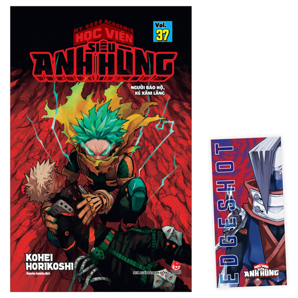 bộ my hero academia - học viện siêu anh hùng - tập 37 - người bảo hộ, kẻ xâm lăng - tặng kèm bookmark