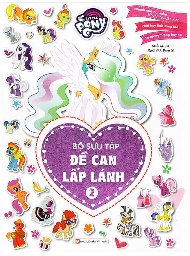 bộ my little pony - bộ sưu tập đề can lấp lánh 2