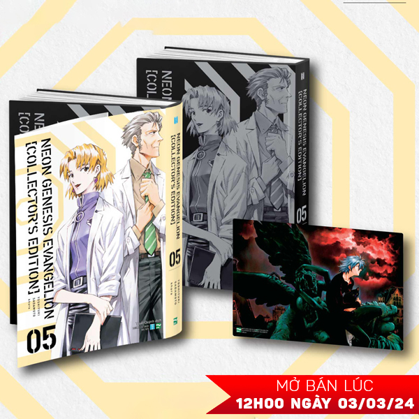 bộ neon genesis evangelion - collectorℹs edition - tập 5 - tặng kèm tranh apet