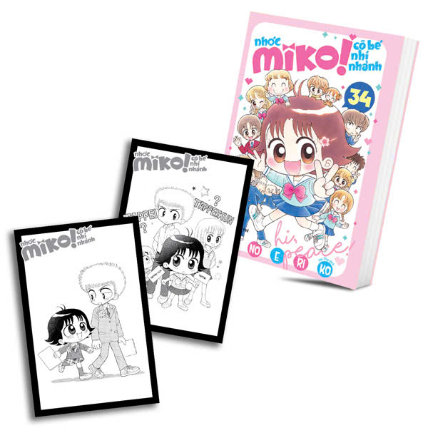 Bộ Nhóc Miko! Cô Bé Nhí Nhảnh - Tập 34 (Tái Bản 2026) - Tặng Kèm 2 Postcard