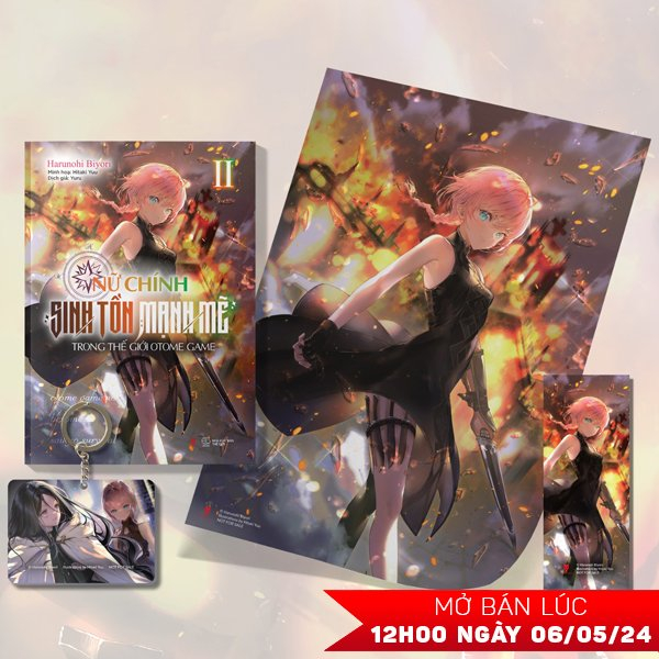 bộ nữ chính sinh tồn mạnh mẽ trong thế giới otome game - tập 2 - bản đặc biệt - tặng kèm bookmark + poster + móc khóa acrylic